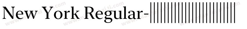 New York Regular字体转换